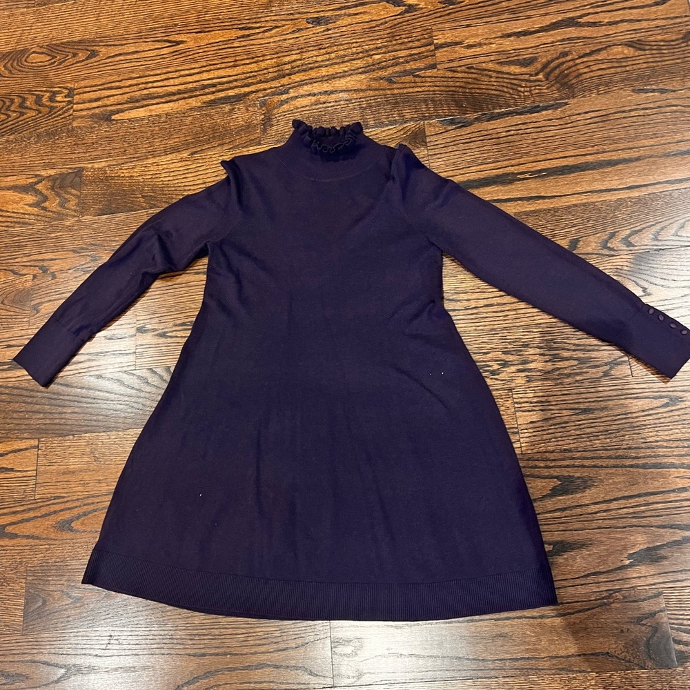 Plum knit dress